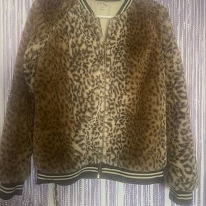 Girls Faux Fur Bomber Jacket – art class